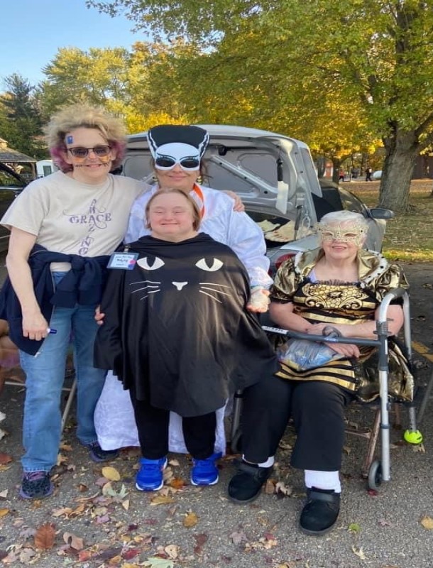 Campers enjoying trunk or treat 2022